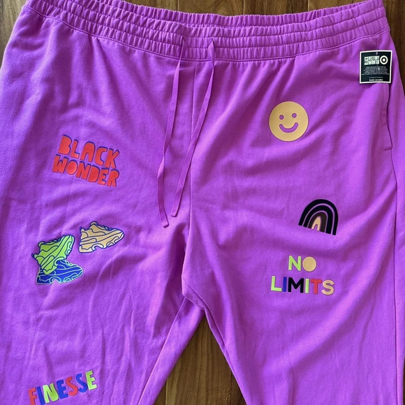 NWT Target Black History Month Purple Graphic Joggers size 4X - Picture 3 of 6